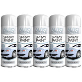 5X Auto Extreme Paint Silver Spray Paint 250ml Spray Paint
